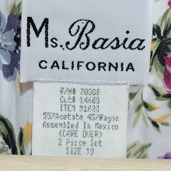 VintageāMs.āBasiaĀ CaliforniaāFloralāBlouse - Picture 3 of 11